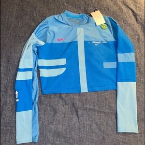 OFF-WHITE X NIKE WOMENS EASY RUN TOP - size XL